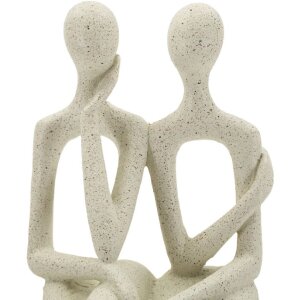 Mauro Ferretti Stons Figurine en paire 11,5x9x25 cm crème