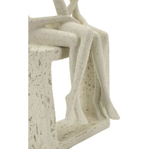 Mauro Ferretti Stons Figurine en paire 11,5x9x25 cm crème