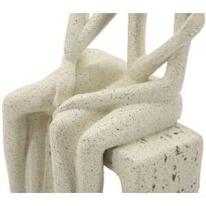 Mauro Ferretti Stons Figurine en paire 11,5x9x25 cm crème