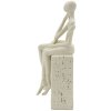 Mauro Ferretti Stons Figurine en paire 11,5x9x25 cm crème