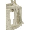 Mauro Ferretti Stons Figurine en paire 11,5x9x25 cm crème