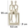 Mauro Ferretti Stons Figurine en paire 11,5x9x25 cm crème