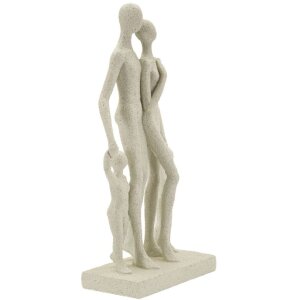 Mauro Ferretti Figurine familiale Stons 16x8x30,5 cm crème