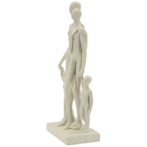 Mauro Ferretti Figurine familiale Stons 16x8x30,5 cm crème