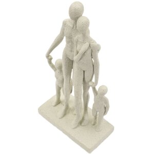 Mauro Ferretti Figurine familiale Stons 16x8x30,5 cm crème