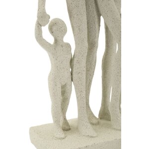Mauro Ferretti Figurine familiale Stons 16x8x30,5 cm crème