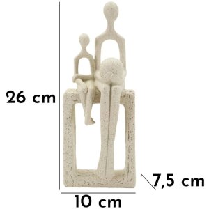 Mauro Ferretti Figurine Maternité 10x7x26 cm crème