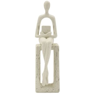 Mauro Ferretti Figurine Stons crème 8,5x6,5x24 cm