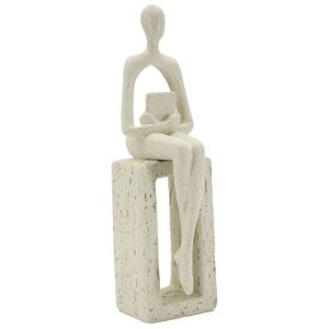 Mauro Ferretti Figurine Stons crème 8,5x6,5x24 cm