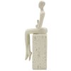 Mauro Ferretti Figurine Stons crème 8,5x6,5x24 cm