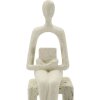 Mauro Ferretti Figurine Stons crème 8,5x6,5x24 cm