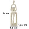 Mauro Ferretti Figurine Stons crème 8,5x6,5x24 cm