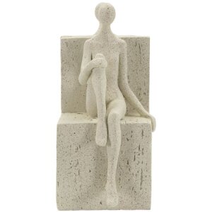 Mauro Ferretti Presse-livres Stons 24x10x20,5 cm crème