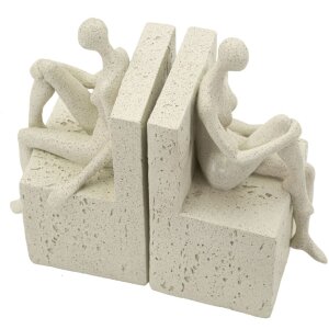 Mauro Ferretti Presse-livres Stons 24x10x20,5 cm crème