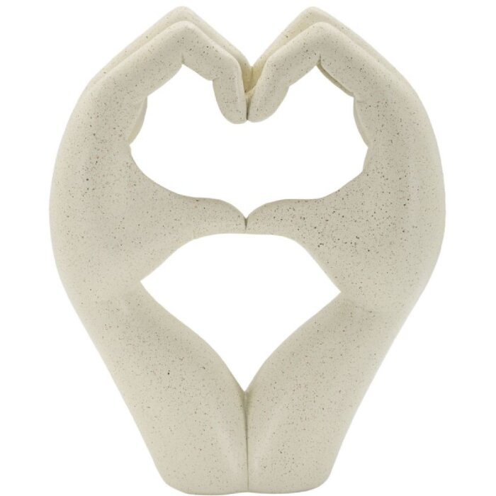 Mauro Ferretti Sculpture Amour Pierres 16,5x7x20 cm crème