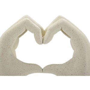 Mauro Ferretti Sculpture Amour Pierres 16,5x7x20 cm crème