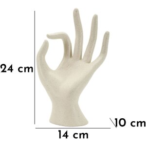 Mauro Ferretti Sculpture OK Stons 14x10x24 cm crème
