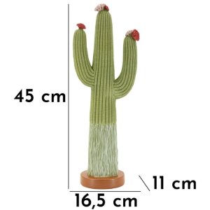 Mauro Ferretti Figurine décorative Cactus Stons 16,5x11x45 cm vert