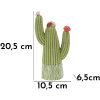 Mauro Ferretti Statue décorative Cactus Stons 10,5x6,5x20,5 cm vert
