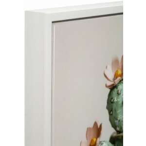 Mauro Ferretti Tableau sur toile avec cadre Vase Kaktus...