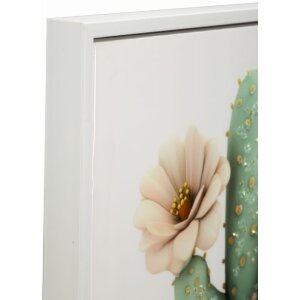 Mauro Ferretti Tableau toile avec cadre Vase cactus...