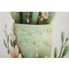 Mauro Ferretti Tableau toile avec cadre Vase cactus 40x2,8x40 cm