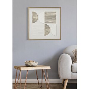 Mauro Ferretti Tableau sur toile avec cadre Abstrakt 60x3x60 cm