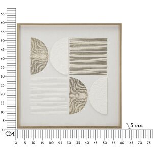 Mauro Ferretti Tableau sur toile avec cadre Abstrakt 60x3x60 cm
