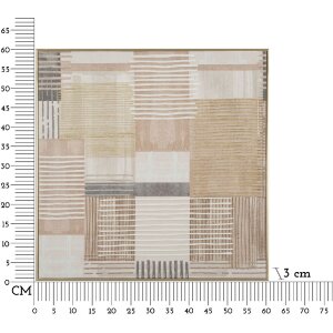 Mauro Ferretti Tableau avec cadre Lignes 60x3x60 cm