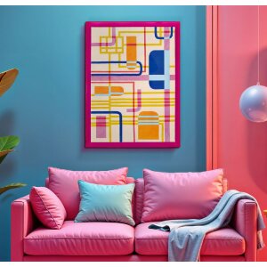 Mauro Ferretti Décoration murale avec cadre 60x3,3x80 cm