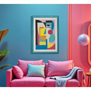 Mauro Ferretti Tableau Picassy avec cadre 50x3,3x70 cm