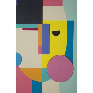 Mauro Ferretti Tableau mural Picassy avec cadre 50x3,3x70 cm