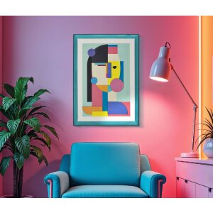 Mauro Ferretti Tableau mural Picassy avec cadre 50x3,3x70 cm