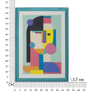 Mauro Ferretti Tableau mural Picassy avec cadre 50x3,3x70 cm