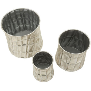 Mauro Ferretti Ensemble de vases argenté 3...
