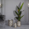 Mauro Ferretti Ensemble de vases argenté 3 pièces