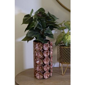Mauro Ferretti Vase Drop rouge 12,5x12,5x24 cm