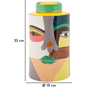 Mauro Ferretti Vase Piccassy Multicolore Ø19x33 cm