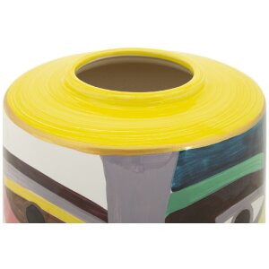 Mauro Ferretti Vase Piccassy Multicolore Ø19x28 cm
