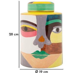 Mauro Ferretti Vase Piccassy Multicolore Ø19x28 cm