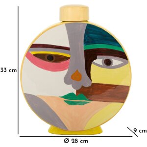 Mauro Ferretti Vase Piccassy Color Rond 28x9x33 cm