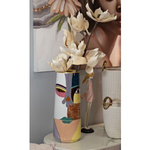 Mauro Ferretti Vase Piccassy Haut multicolore Ø15x40 cm