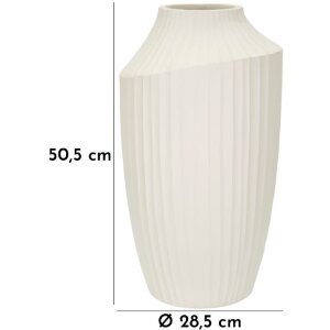Mauro Ferretti Vase Ice Crème 28,5x50,5 cm sculpté