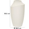 Mauro Ferretti Vase Ice Crème 28,5x50,5 cm sculpté