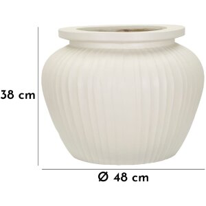 Mauro Ferretti Vase Chil 48x38 cm crème