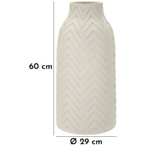 Mauro Ferretti Vase Winter 29x60 cm crème