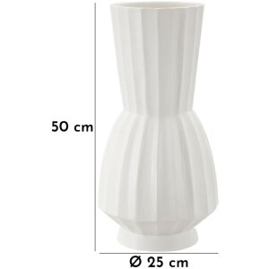 Mauro Ferretti Vase Glint Ø 25x50 cm blanc