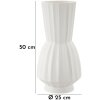 Mauro Ferretti Vase Glint Ø 25x50 cm blanc