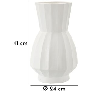Mauro Ferretti Vase Glint Ø 24x41 cm blanc