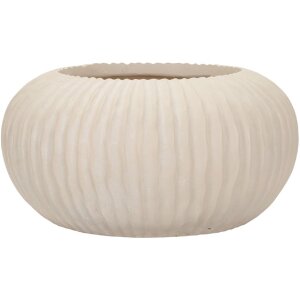 Mauro Ferretti Vase Nebel Ø35x18 cm crème